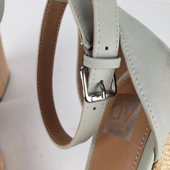 DV by Dolce Vita Women's Coda Ankle Strap Open Toe Platform Sandals Sage 11 - Picture 9 of 14